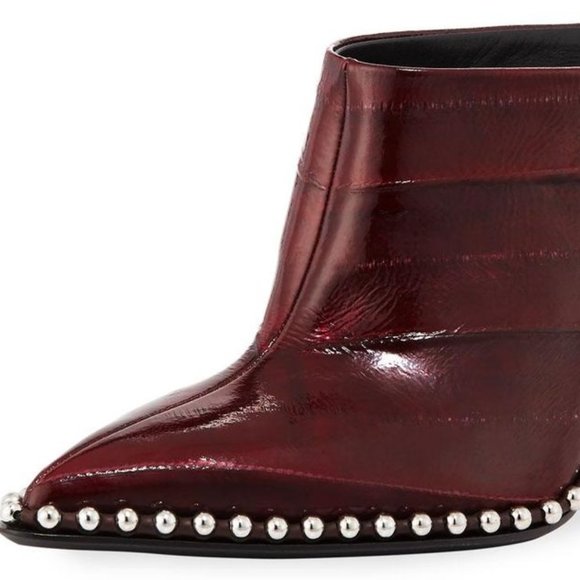 Alexander Wang Eri Mule Oxblood Eel shoes - Picture 10 of 10